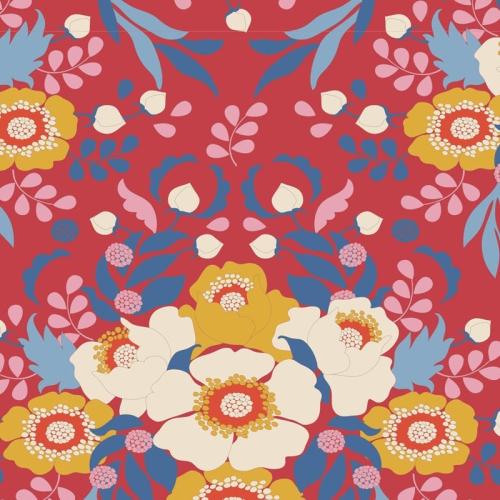Tilda Patchwork Stoff Baumwolle - Jubilee - Anemone Red
